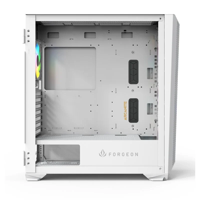 Detalle 2 de Forgeon Arcanite ARGB Torre ATX Blanca 🖥