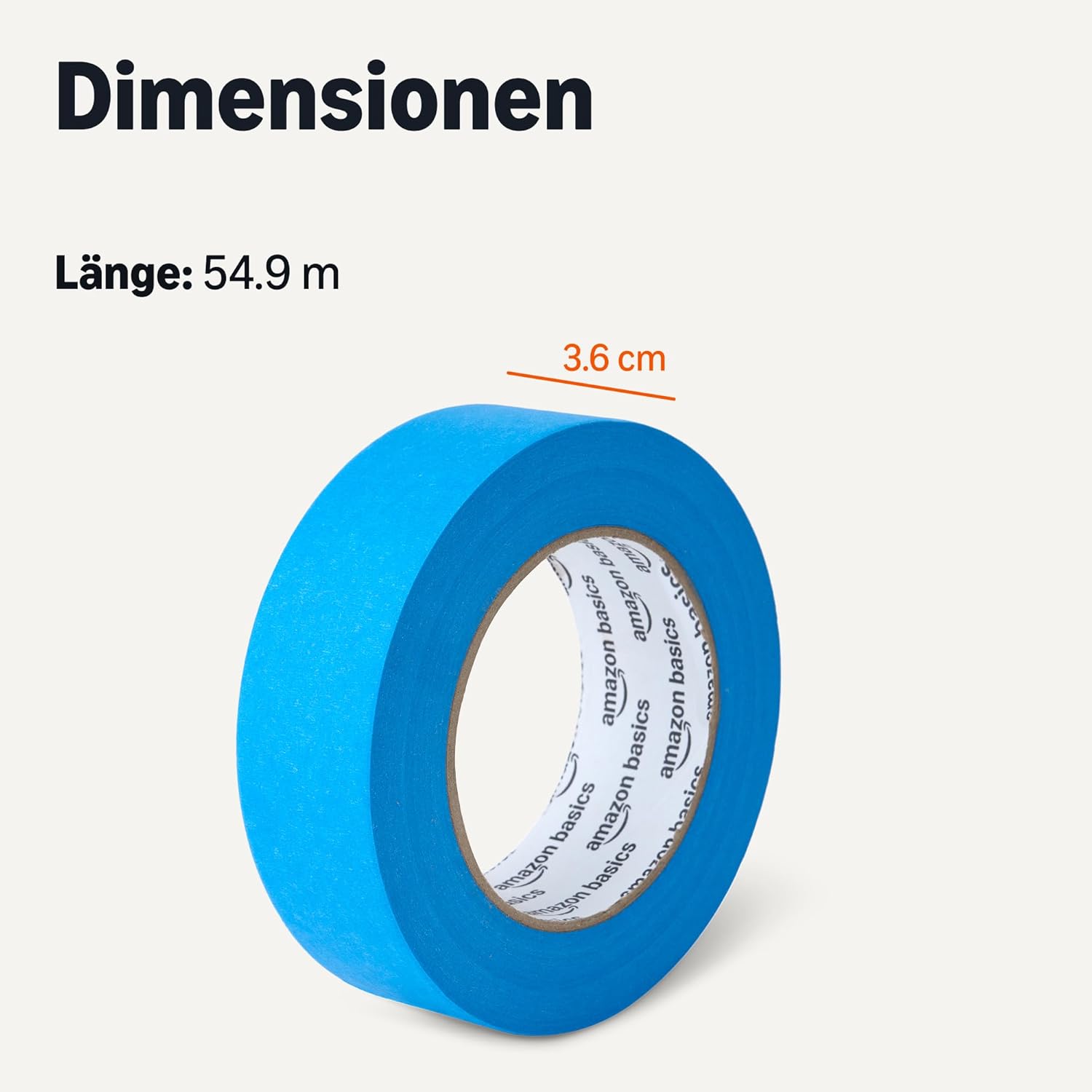 Thumbnail 4 de Amazon Basics Malerband blau 2,3 cm x 55 m – 4er-Pack