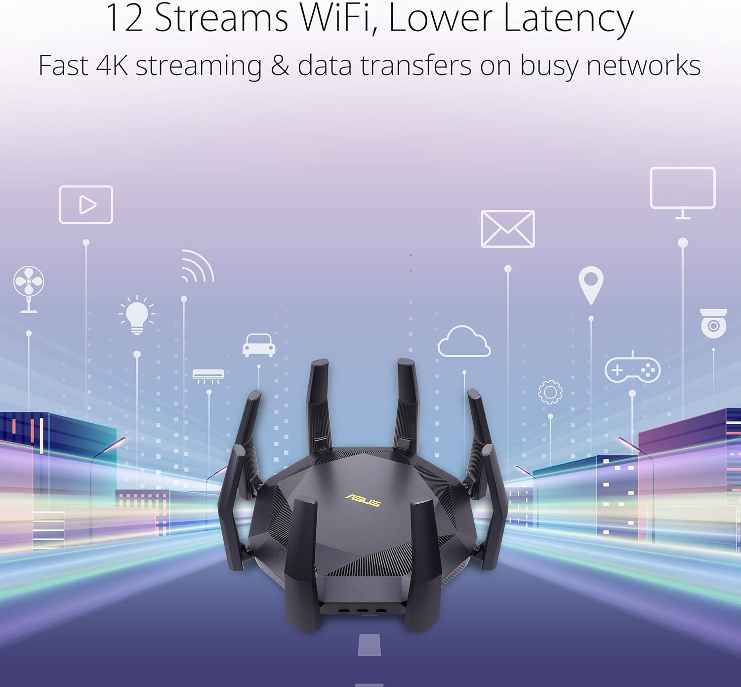 Thumbnail 4 de ASUS RT-AX89X routeur Wi-Fi 6 gaming 6000 Mbps