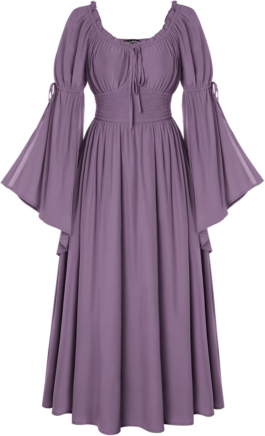 Thumbnail 5 de SCARLET DARKNESS SCARLET DARKNESS Damen Renaissance-Kleid Schulterfrei mit Glockenärmeln und Taschen