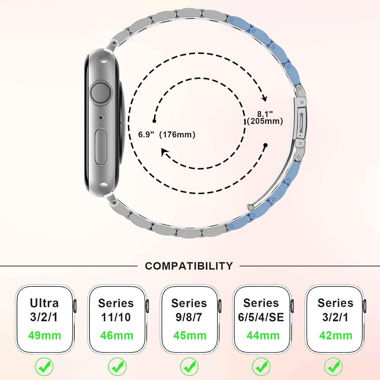 Thumbnail 4 de iWatch stainless steel strap 14mm slim