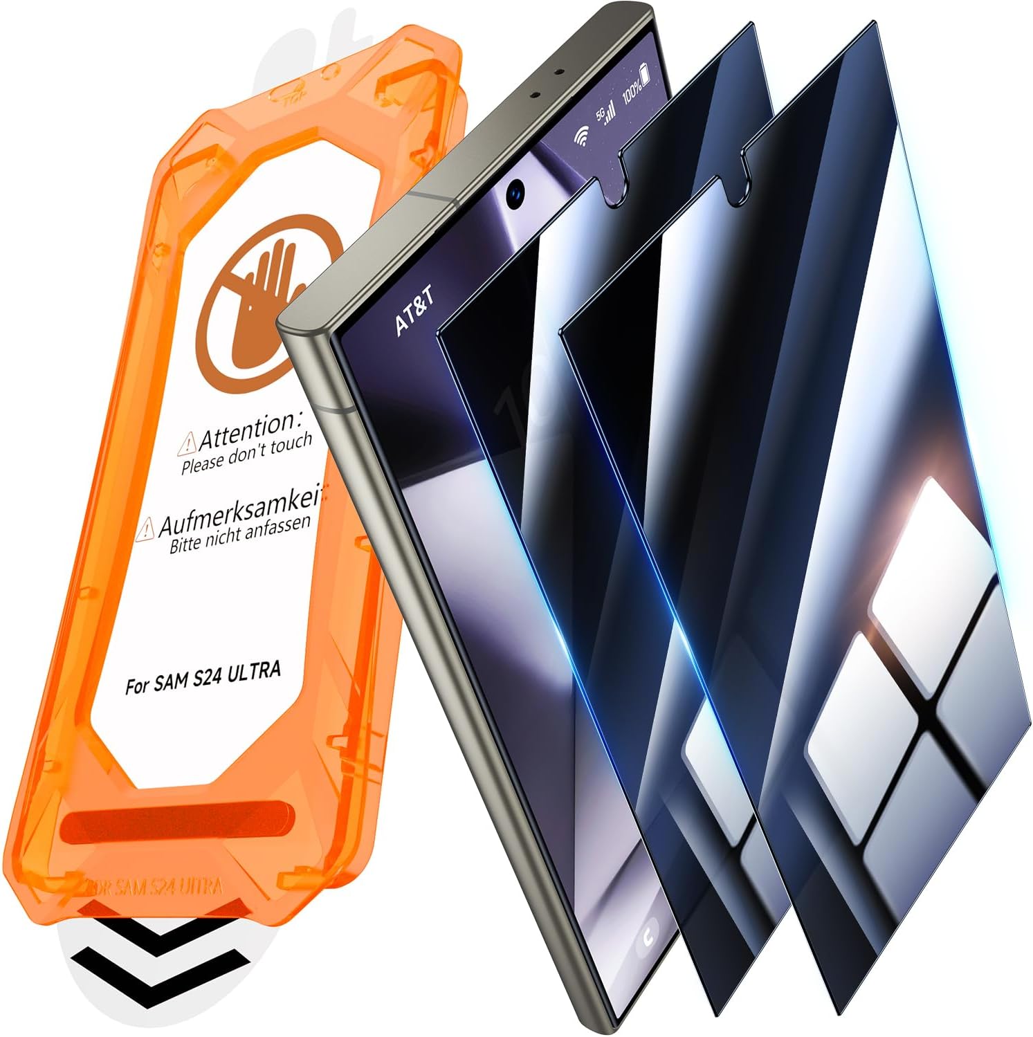 Detalle de UniqueMe Samsung Galaxy S24 Ultra Panzerglas 28°