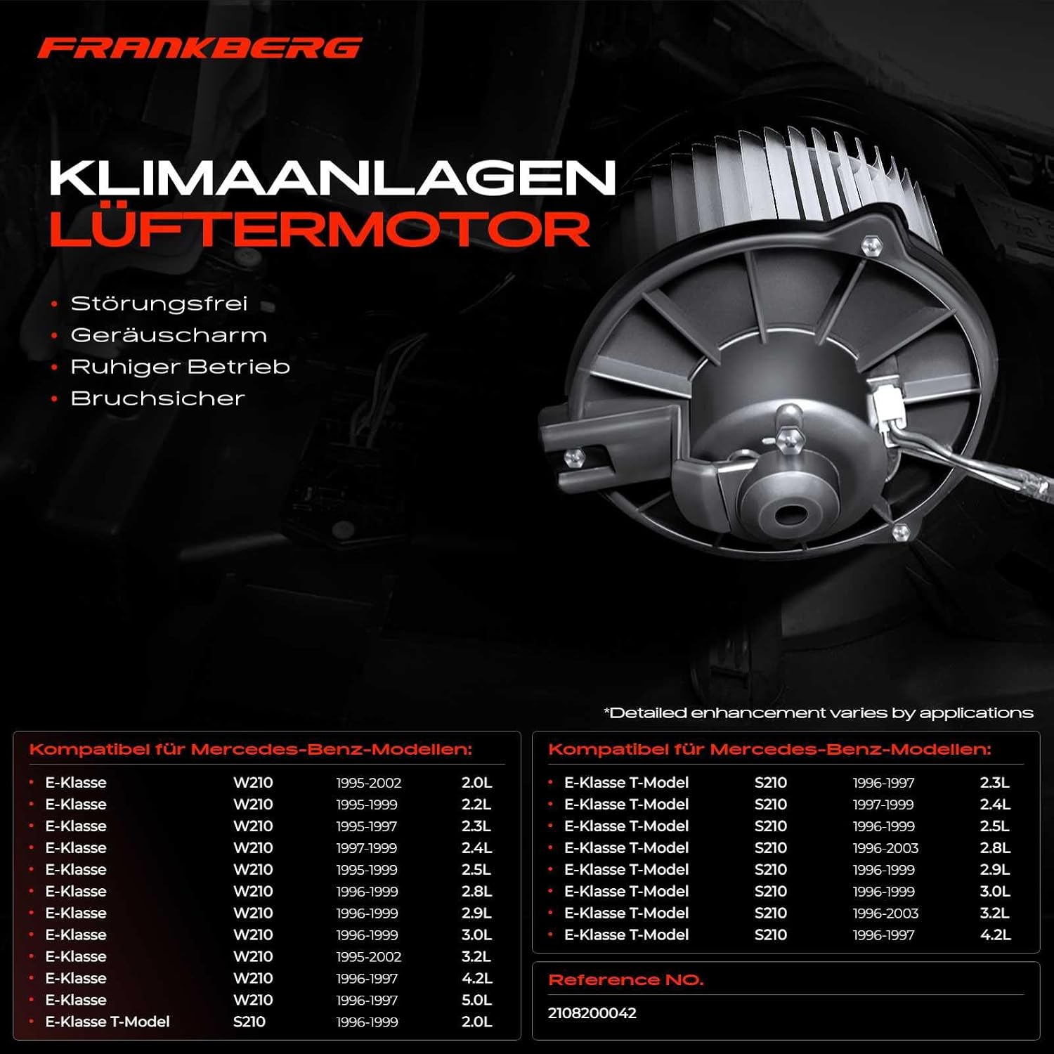 Detalle de Frankberg Heizungsgebläse Gebläsemotor 2108200042