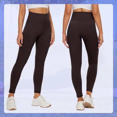 Detalle de TNNZEET High Waist Leggings Damen – Elastische, weiche Sporthose mit hoher Taille (EU-Größen S–XL, L/XL, XXL) in verschiedenen Farben