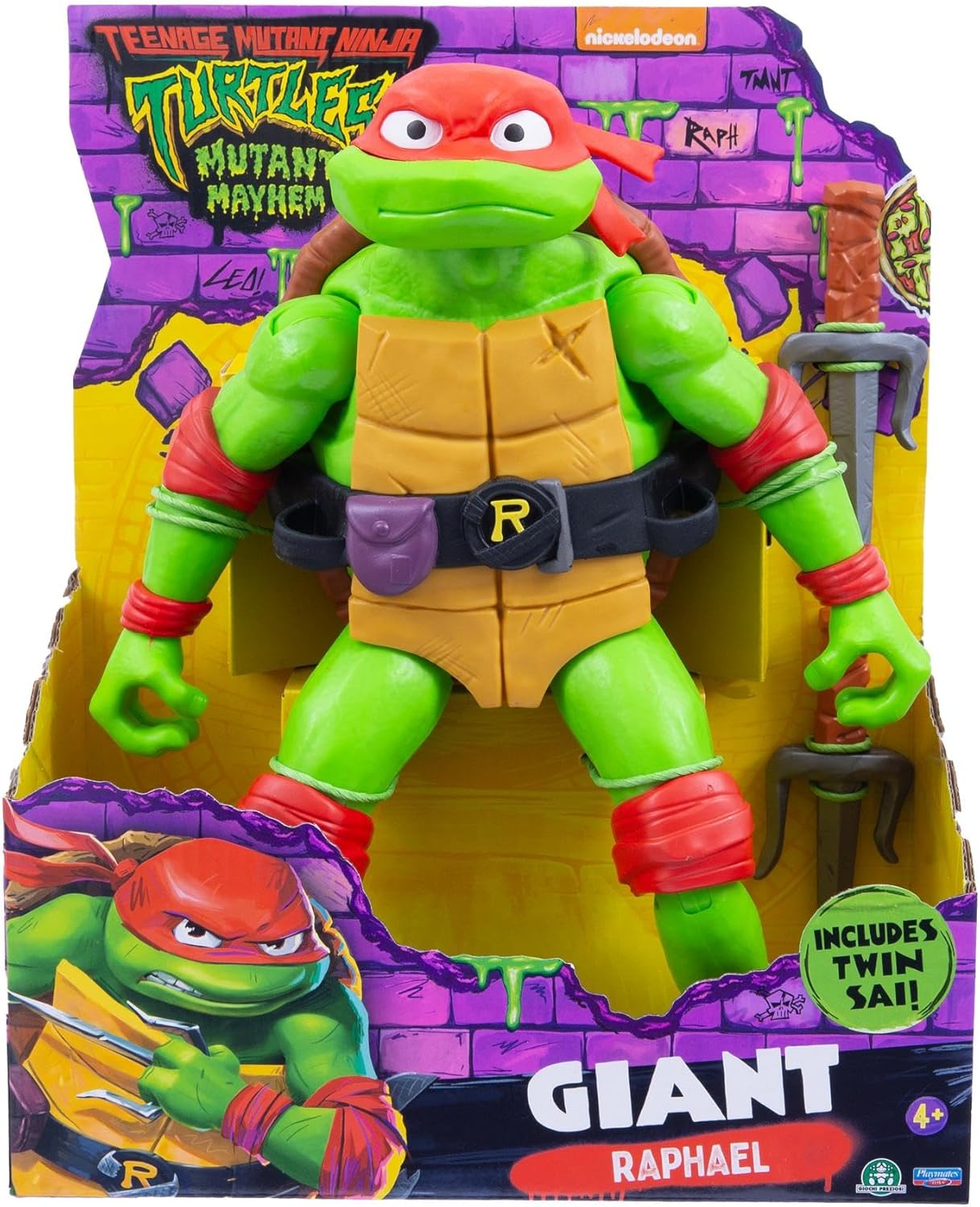 Thumbnail 1 de Tortues Ninja - Figurine articulée Raphael 30 cm avec accessoires, TU8012, Gigante