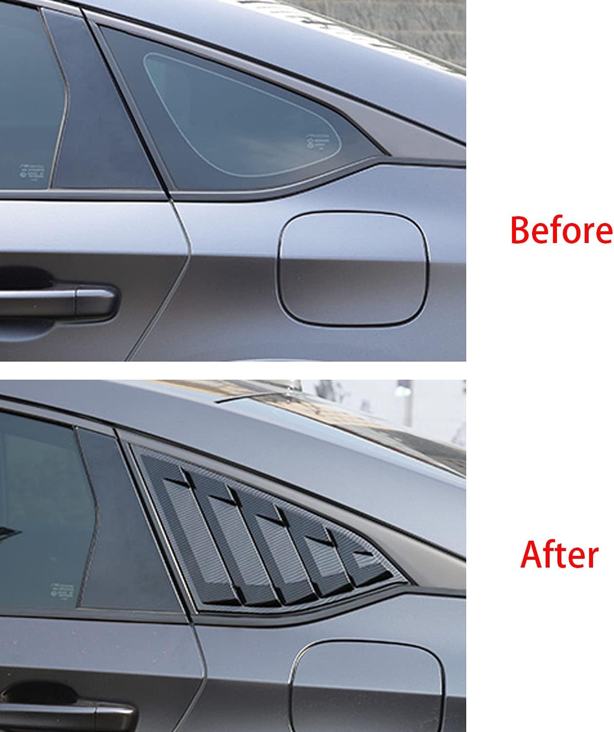 Detalle de TLIFORT Side Window Louvers for Honda Accord Sedan 2018–2022