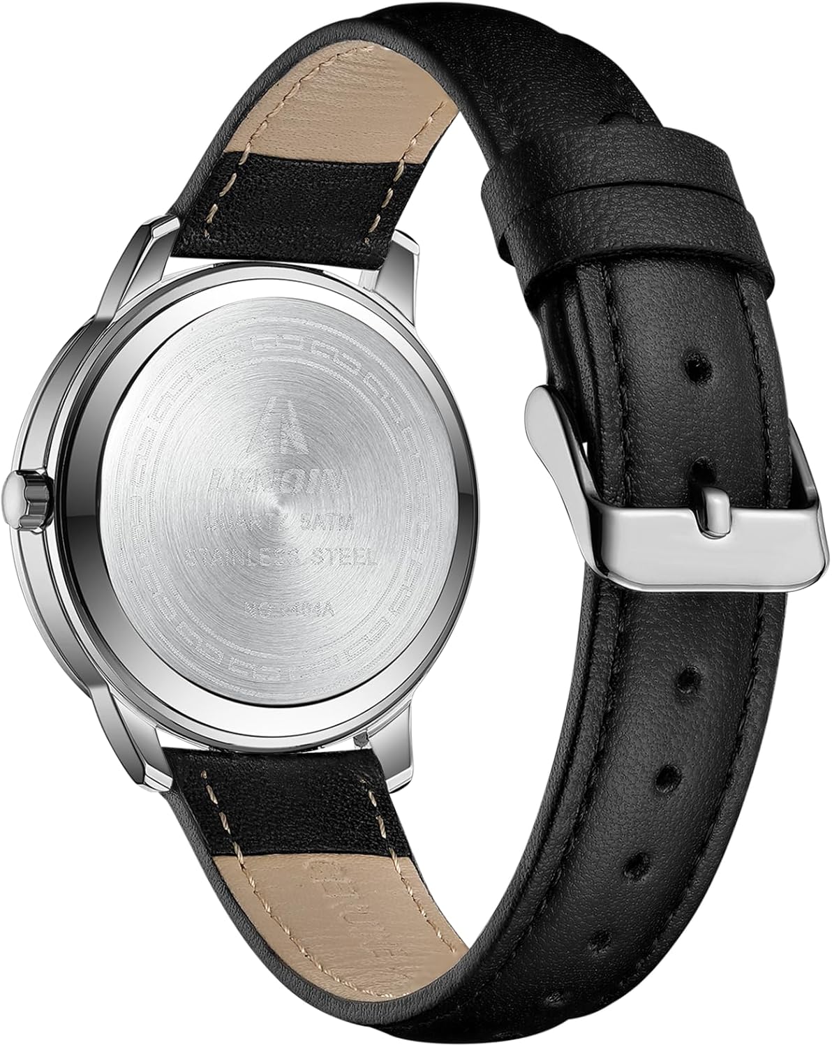 Detalle 2 de Herren Analog-Quarzuhr 38 mm mit Datum, 3 ATM wasserdicht – Easy Reader mit Lederarmband