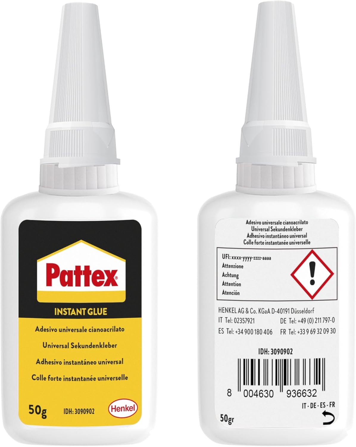 Thumbnail 1 de Pattex Colle Instantanée Extra Forte 50 g — Colle cyanoacrylate multi-matériaux pour plastique, métal, céramique et bois