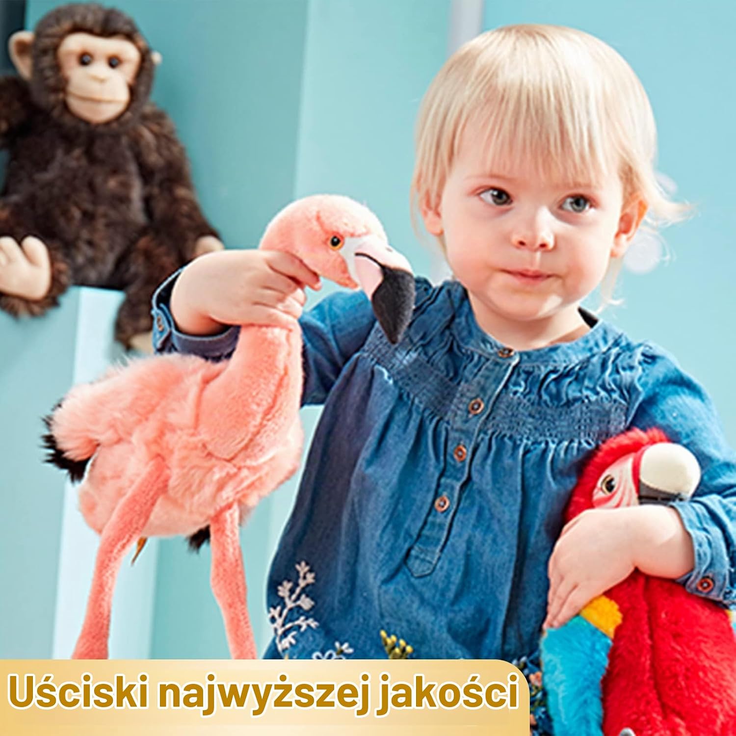 Detalle de Living Nature Soft Toy – pluszowy koń 23 cm z realistycznymi detalami