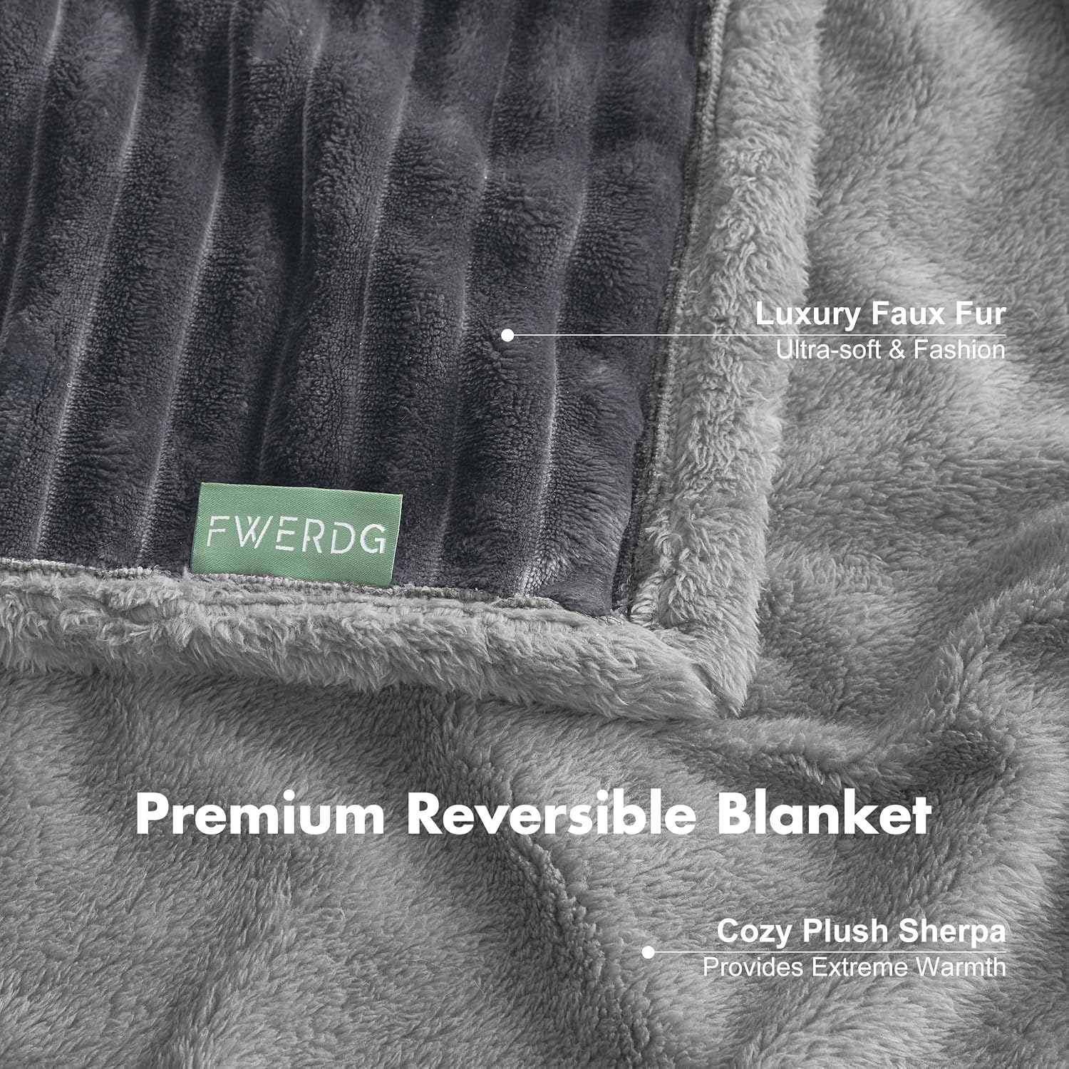 Detalle 2 de FWERDG Waterproof Dog Blanket, 40"x50" Fleece Couch Protector
