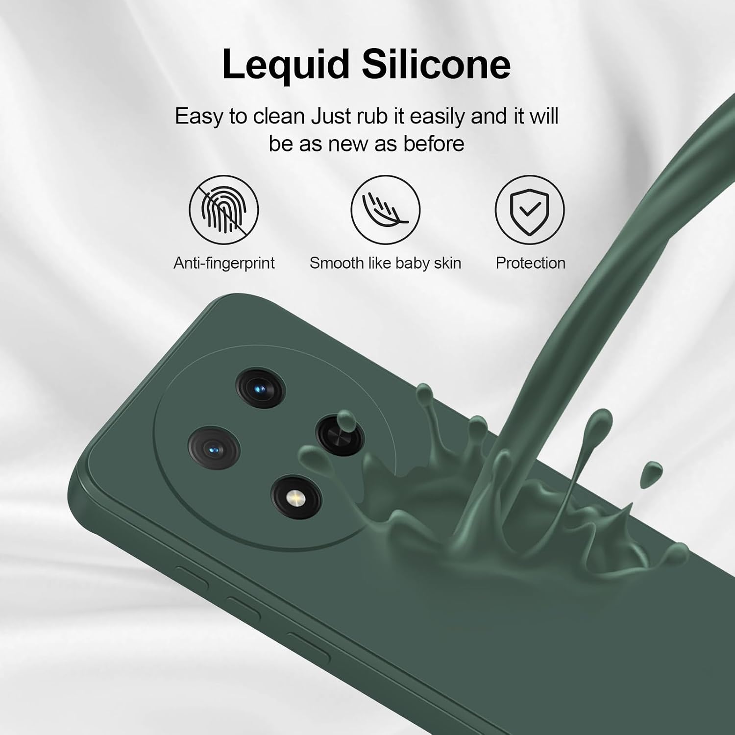 Detalle 2 de GiiYoon Case for Honor Magic 7 Lite, Green
