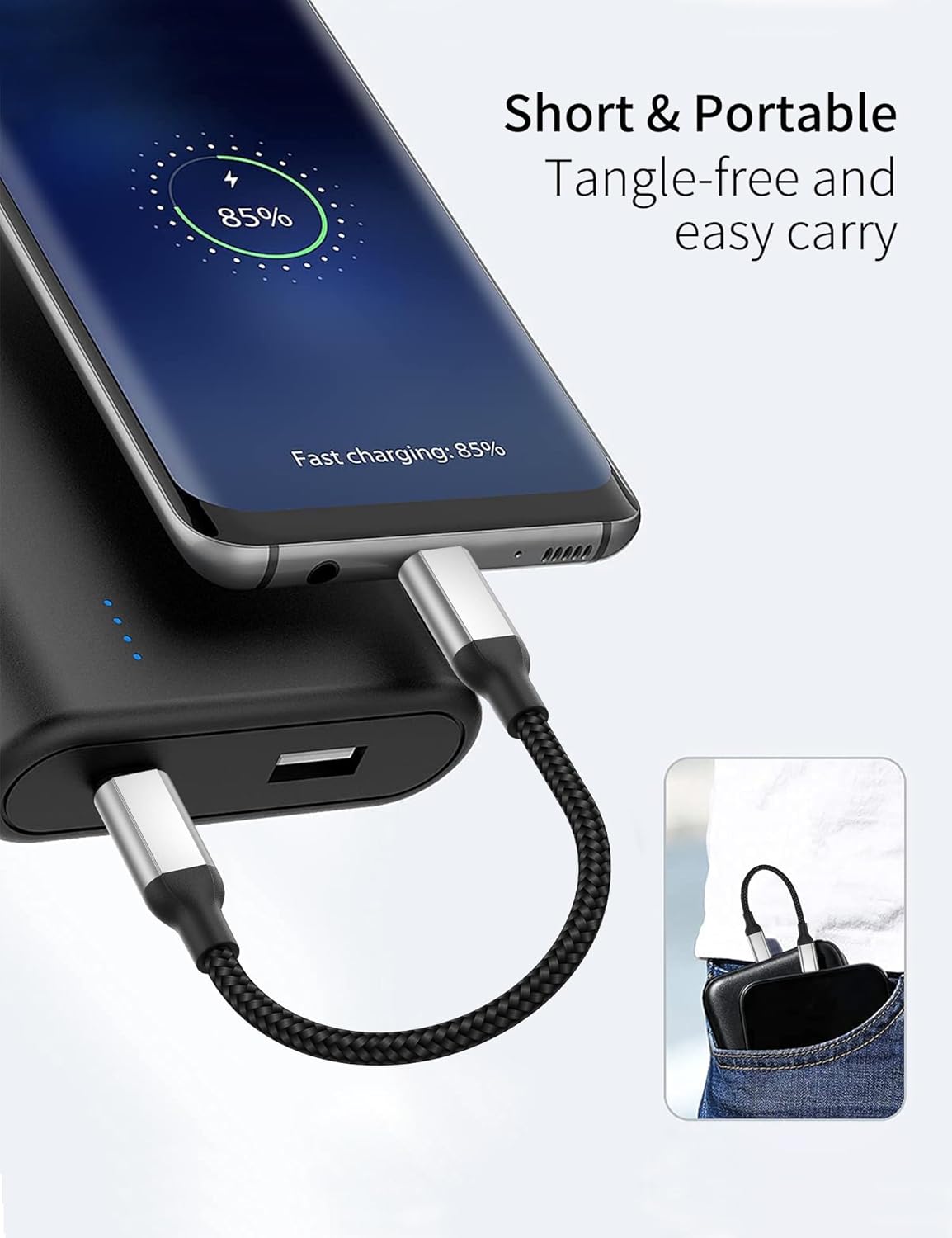 Thumbnail 1 de Acecene USB C Kabel 20 cm