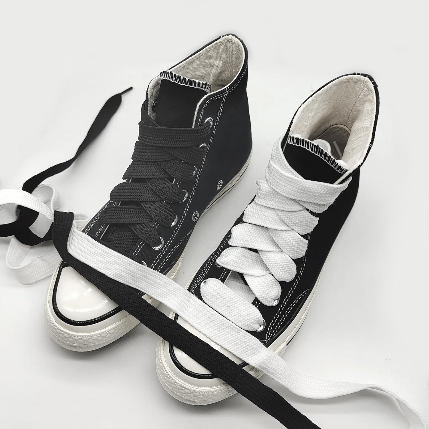 Detalle de UamGlsob 2 Pairs 15mm Extra Wide Fat Laces (15mm) for Adidas Campus 00s