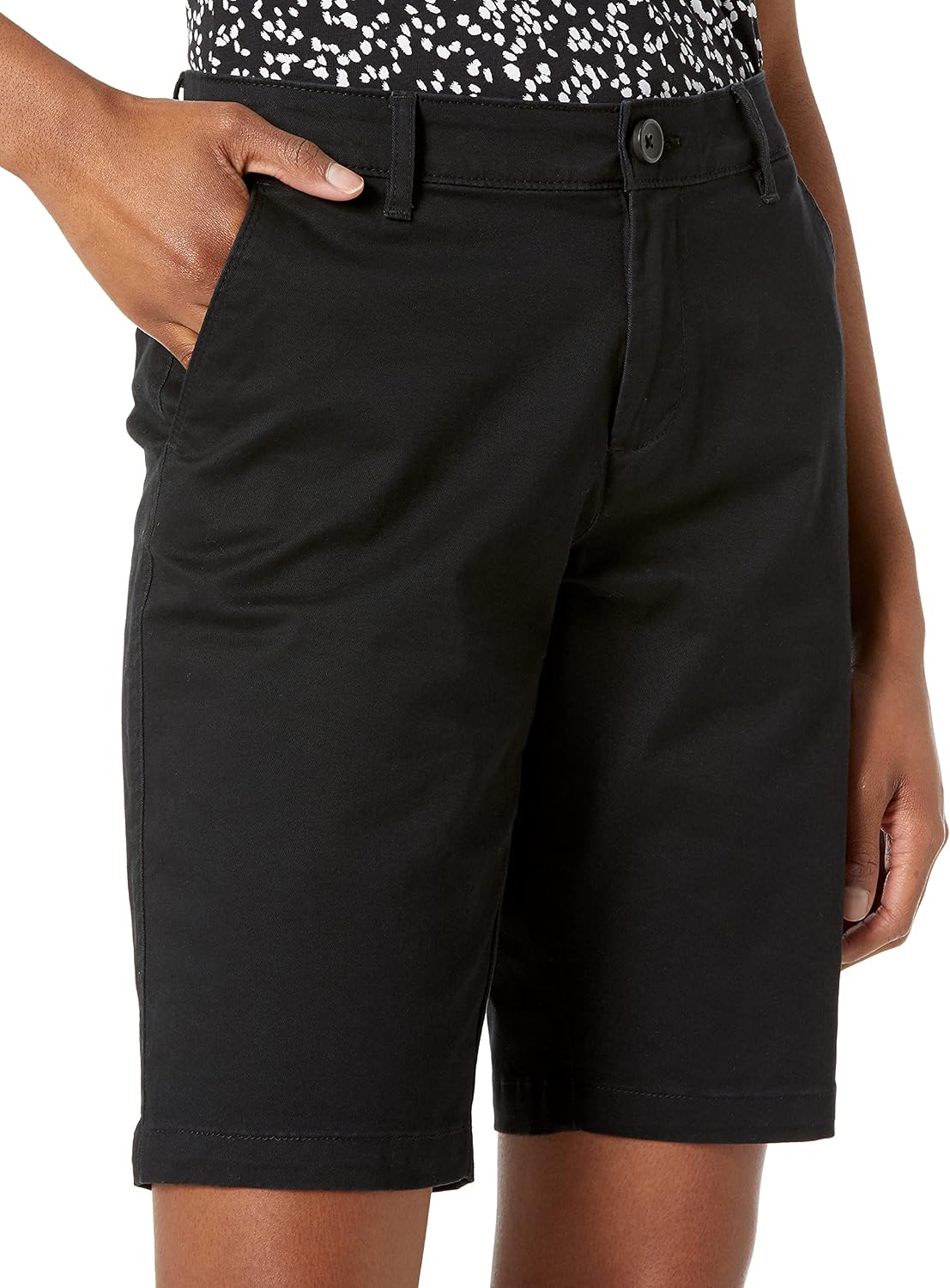 Detalle de Amazon Essentials Women's Mid-Rise Slim-Fit 10" Bermuda Shorts