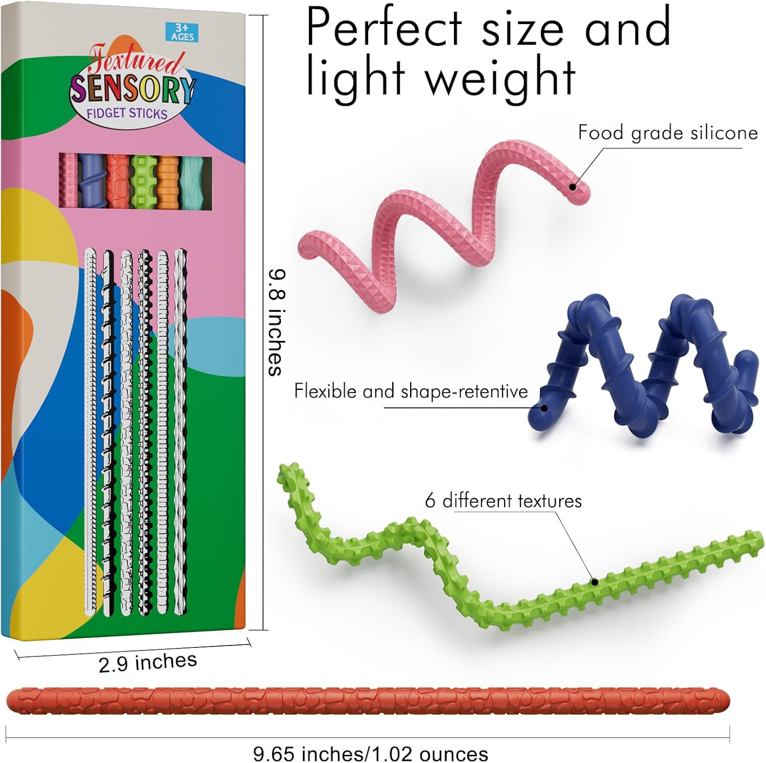 Thumbnail 5 de Sensory Fidget Sticks 6PCS for Stress Relief