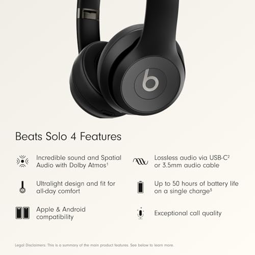 Thumbnail 1 de Beats Solo 4 Wireless On-Ear Headphones: Balanced Sound, All-Day Comfort