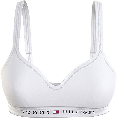 Detalle de Tommy Hilfiger Lift Bralette blanco M 95% algodón
