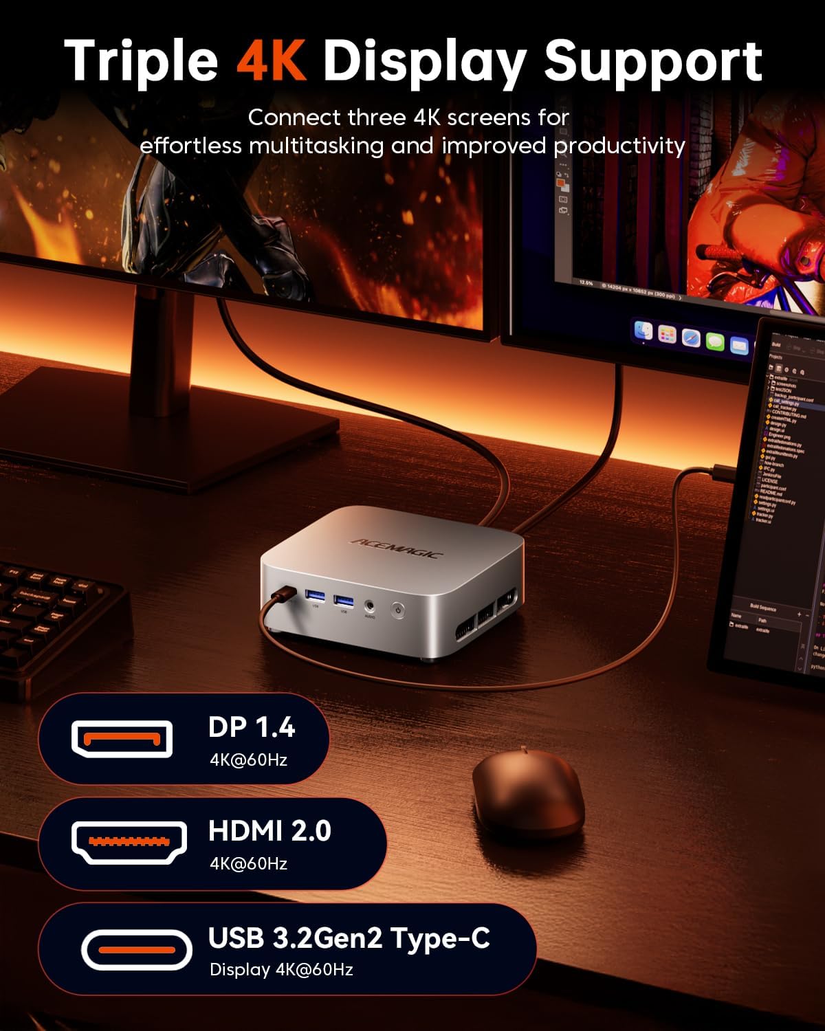 Detalle 2 de ACEMAGICIAN M1 Mini PC 16GB