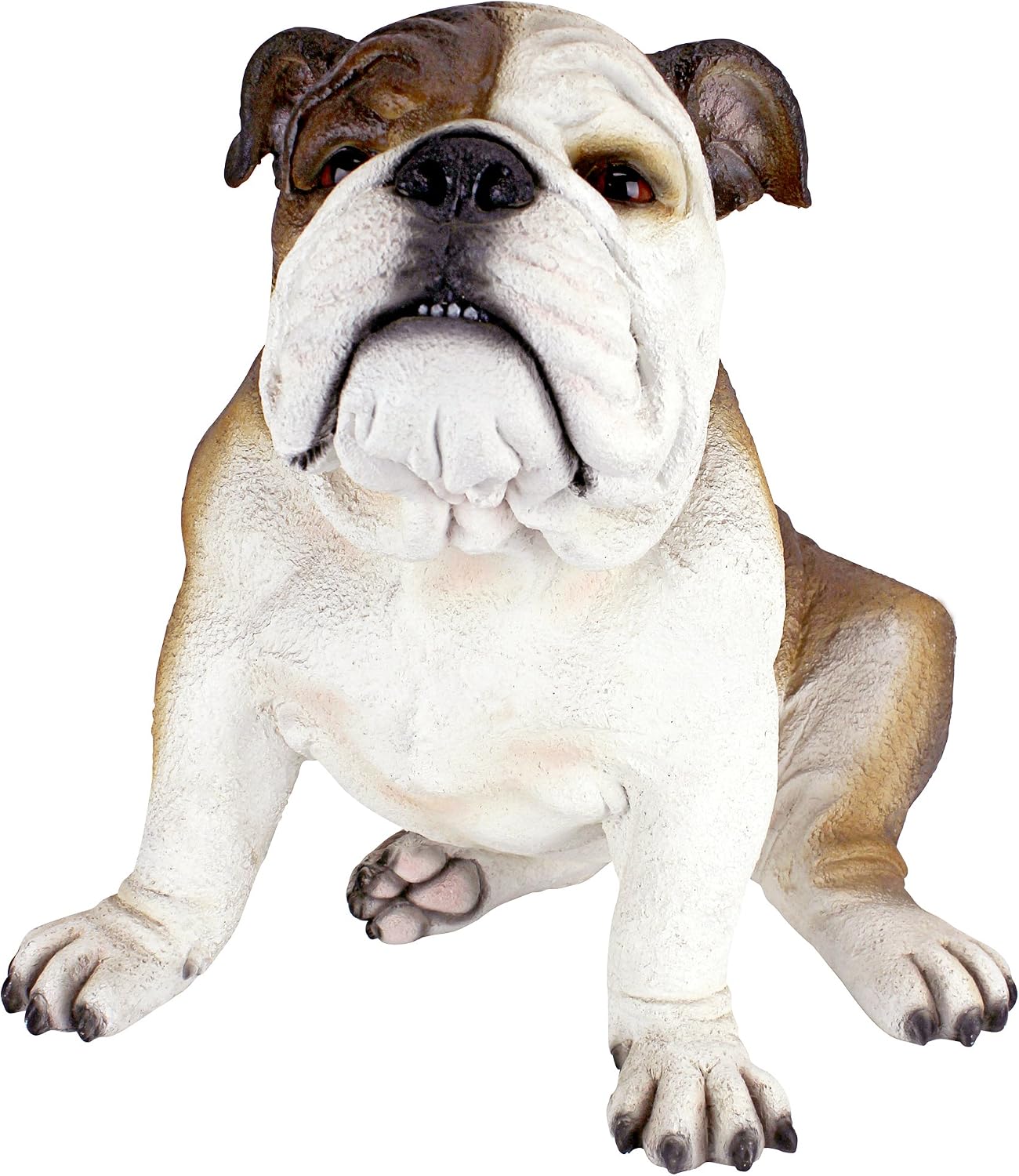 Detalle de Design Toscano DB383052 Buster – figurka buldoga do ogrodu, żywica, ręczne malowanie