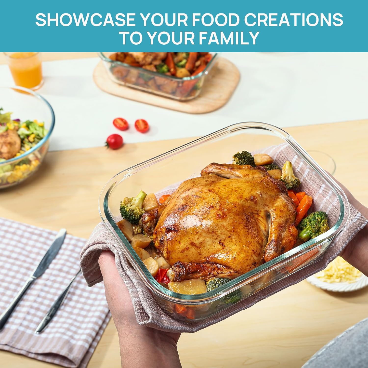 Thumbnail 1 de Vtopmart Glass Food Storage Containers 2260ml