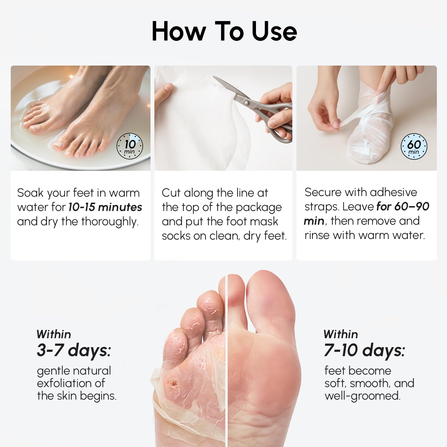 Thumbnail 6 de MAREE Foot Peeling Mask 3-in-1 for Dry Feet