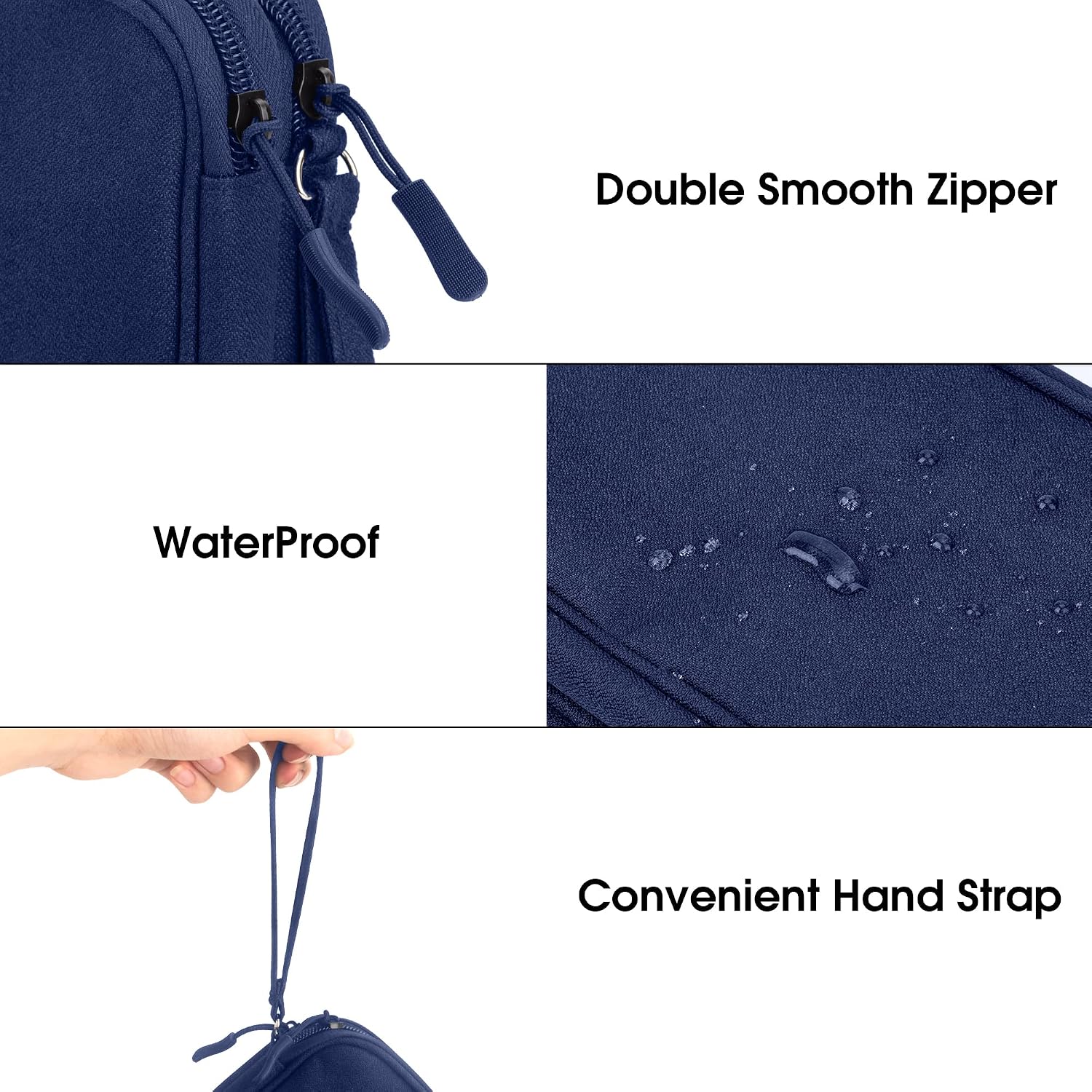 Detalle de Arae Electronic Accessories Organizer Travel Case (Blue, M)
