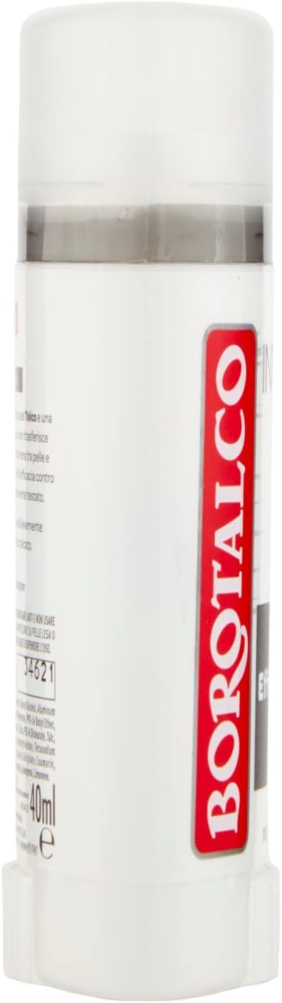 Detalle de Borotalco Deodorante Stick Invisibile Grigio – 40 ml, Formula Senza Alcool con Talco Effetto Barriera