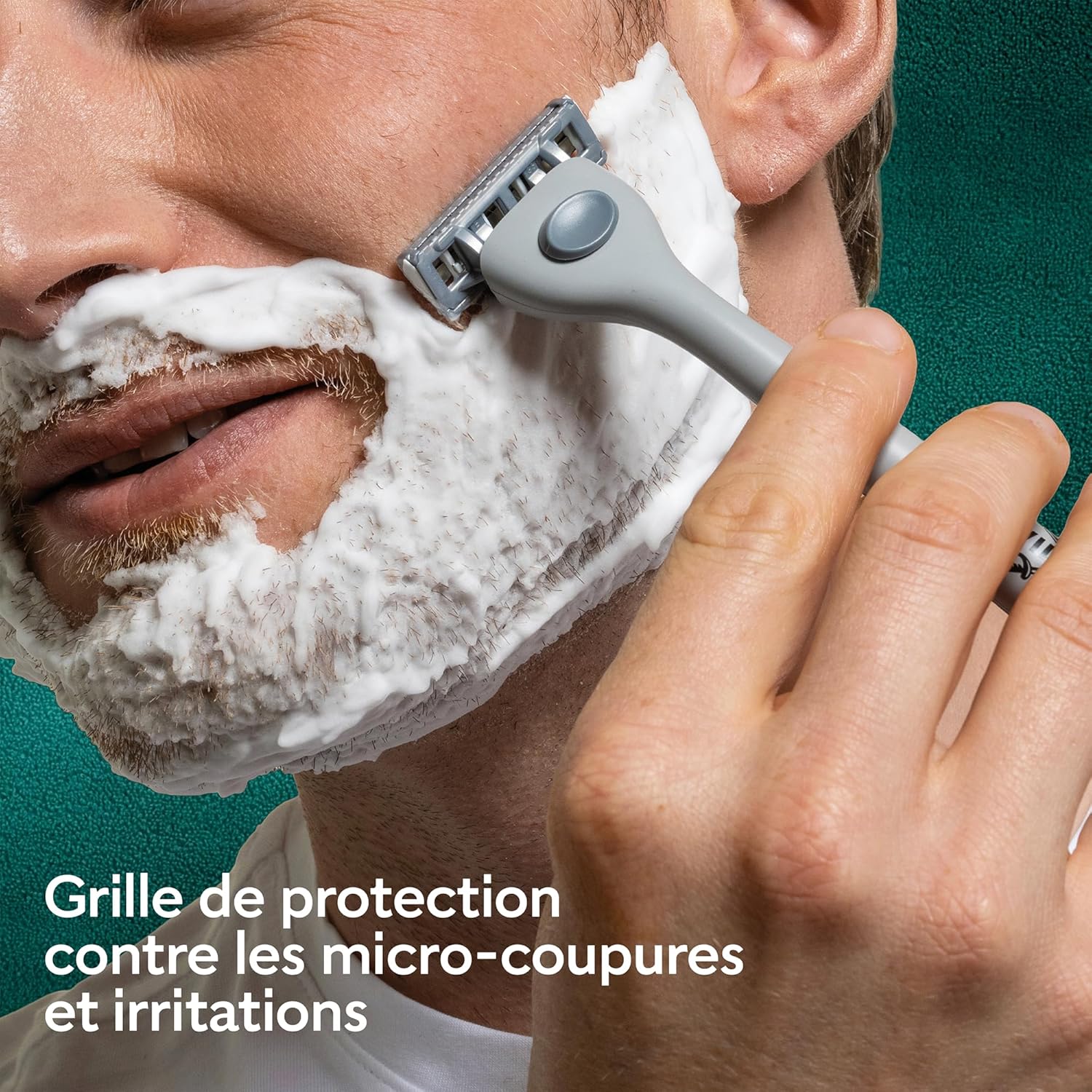 Detalle de Wilkinson Sword Quattro – Rasoirs pour homme, pack économique avec 9 recharges et 4 lames au revêtement diamant