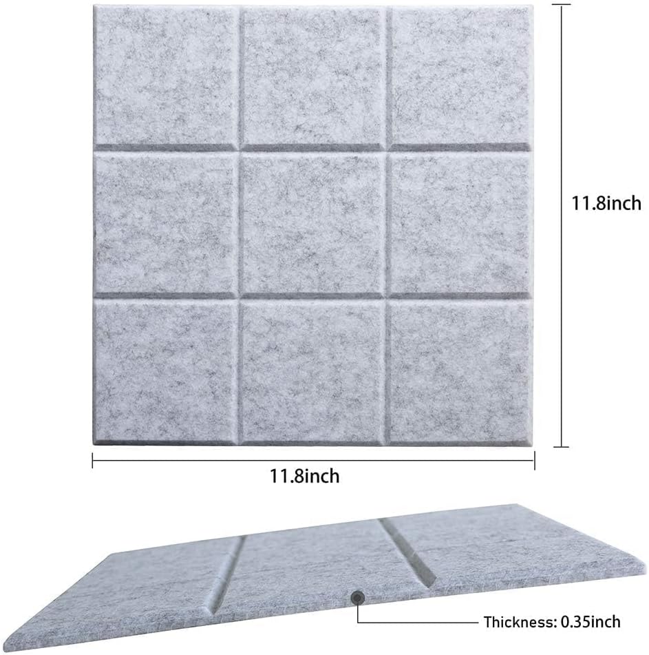 Thumbnail 3 de Uoisaiko Cork Wall Board 30 x 30 cm with 6 Adhesive Felt Panels and 30 Push Pins (Light Grey)