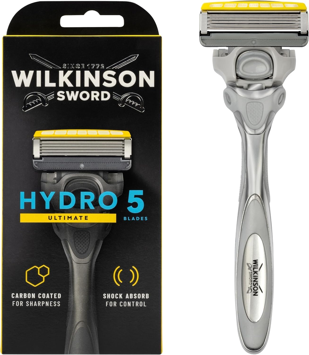 Detalle de Wilkinson Sword Hydro 5 Advanced Rasoir Homme x1 – Protection peau et réservoir pivotant