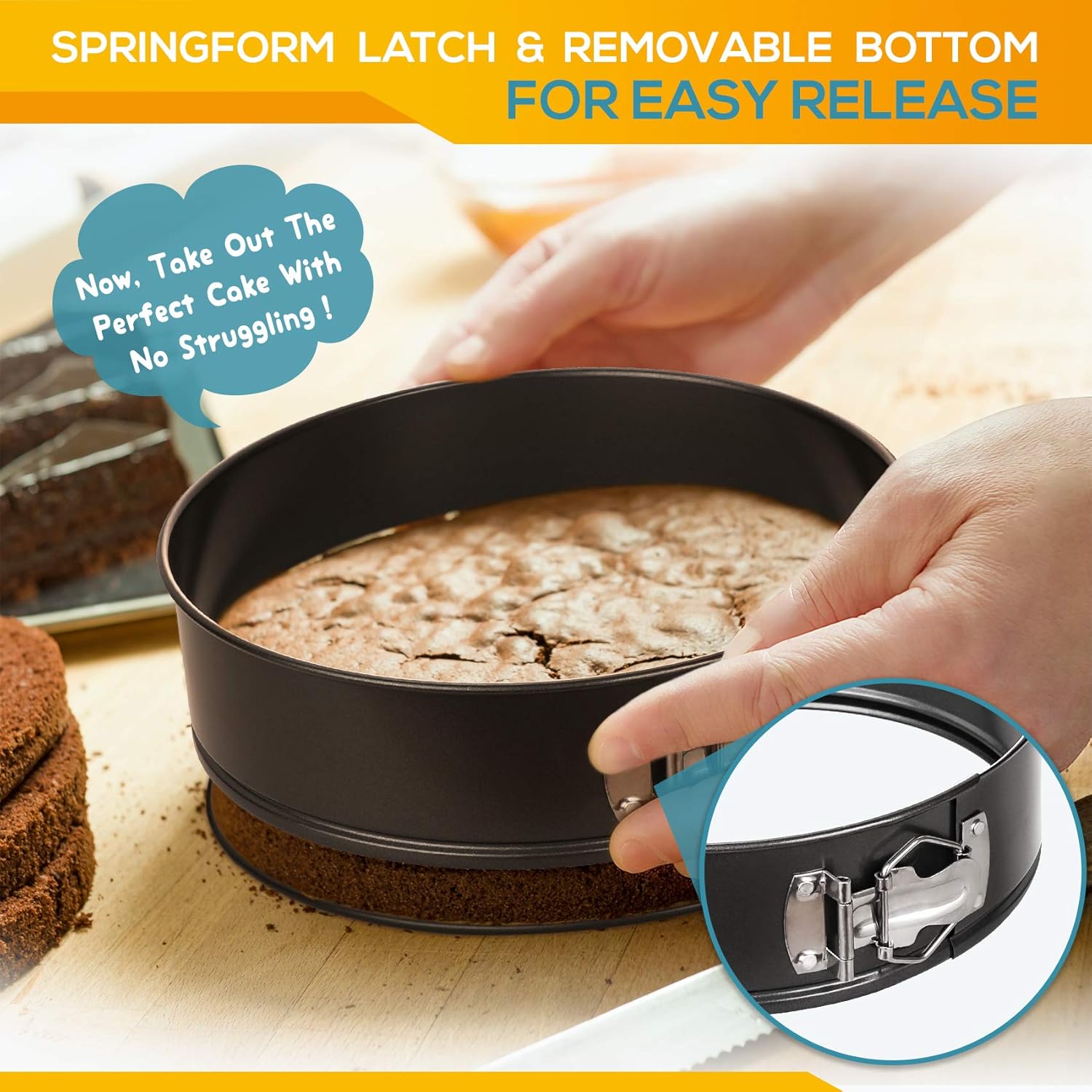 Detalle 2 de HIWARE Springform Pan Set springform pan 🍰