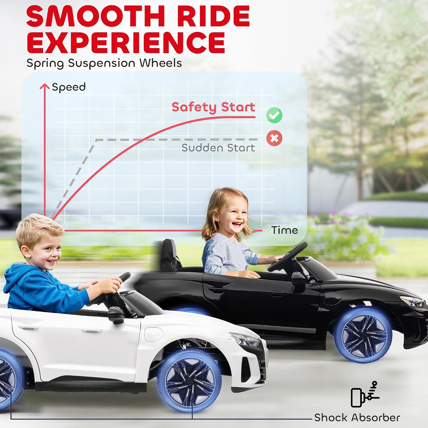 Thumbnail 5 de HOMCOM Audi RS e-tron GT Licensed 12V Ride-On Car for Kids