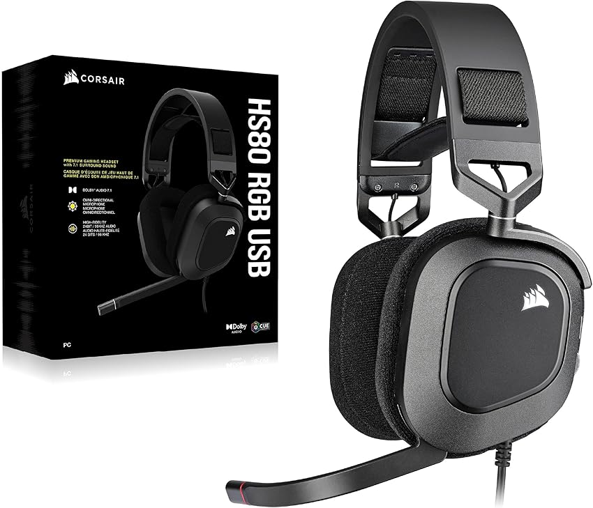 Thumbnail 6 de Corsair HS80 RGB Auriculares Gaming 7.1 con Micrófono