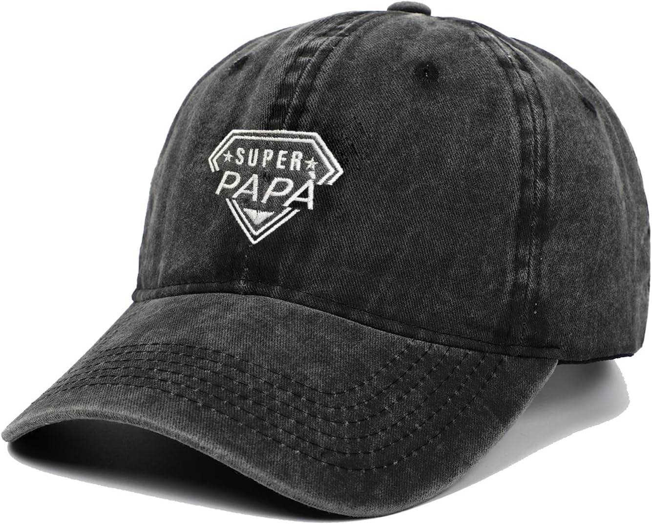 Thumbnail 6 de NEONSKY Cappello da sole casual da uomo “Super Dad” ricamato, berretto stile baseball con regolazione posteriore