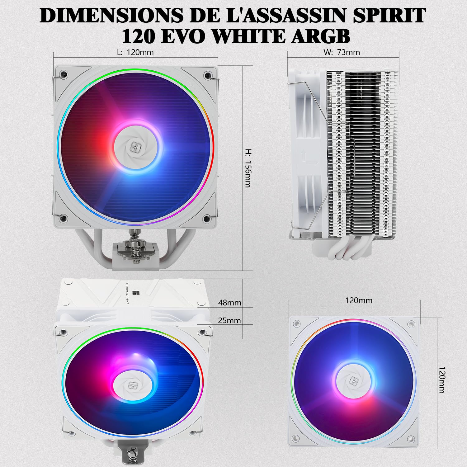 Detalle 2 de TR Assassin Spirit 120 EVO ARGB 156 mm