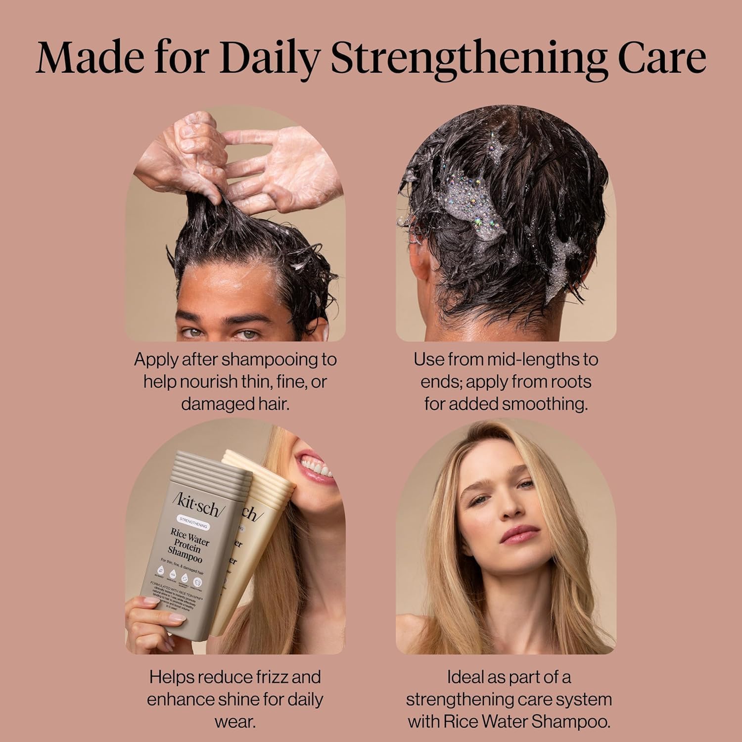 Thumbnail 4 de Kitsch Strengthening Rice Water Conditioner 12 oz 💇♀
