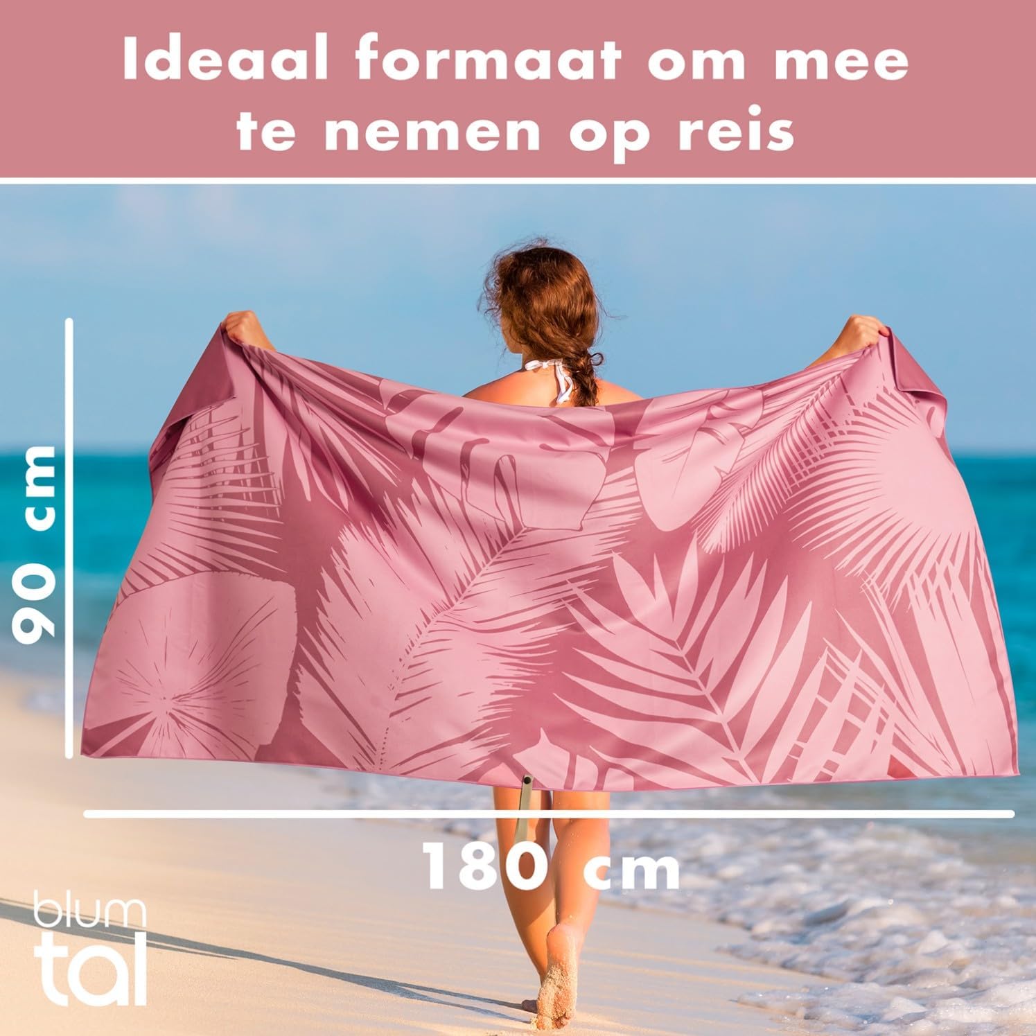 Thumbnail 1 de Blumtal EB0215 BE strandlaken 90 x 180 cm van microvezel