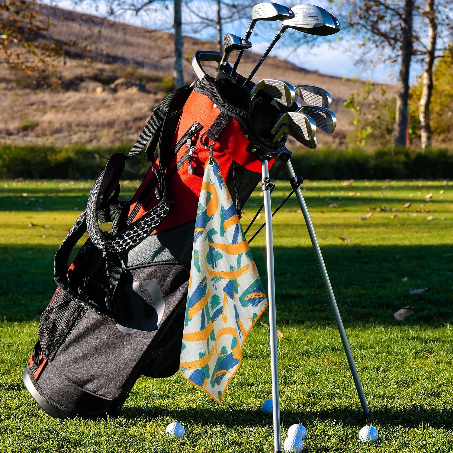 Detalle de Mile High Life golf towel, 16 x 24 in