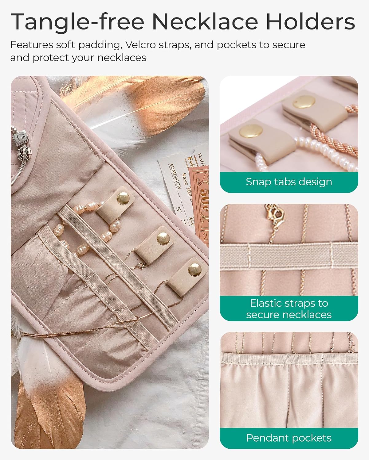 Thumbnail 3 de BAGSMART Foldable Jewelry Organizer