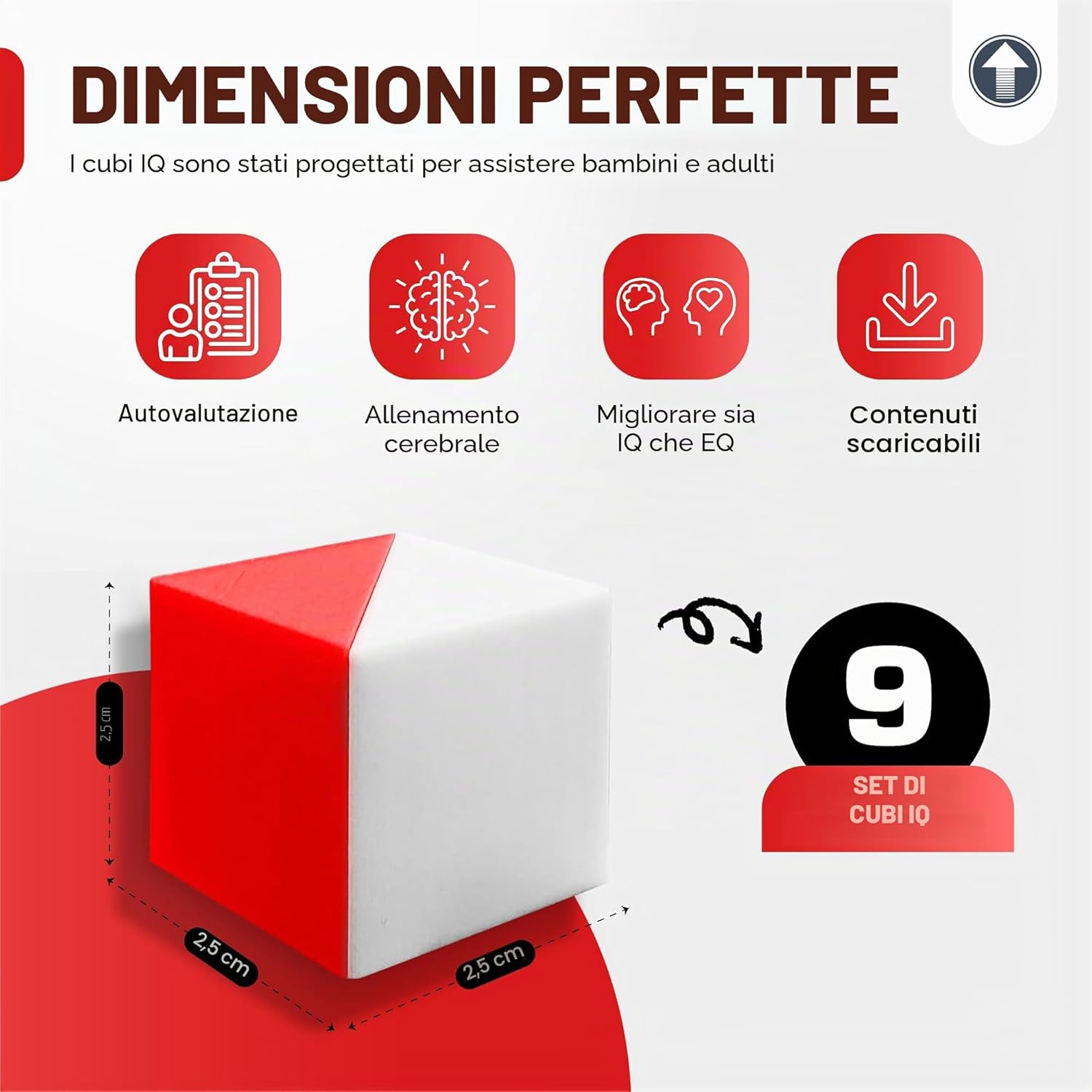 Detalle 2 de PrfcNL Cubi di prova 9 pezzi 2,5 cm