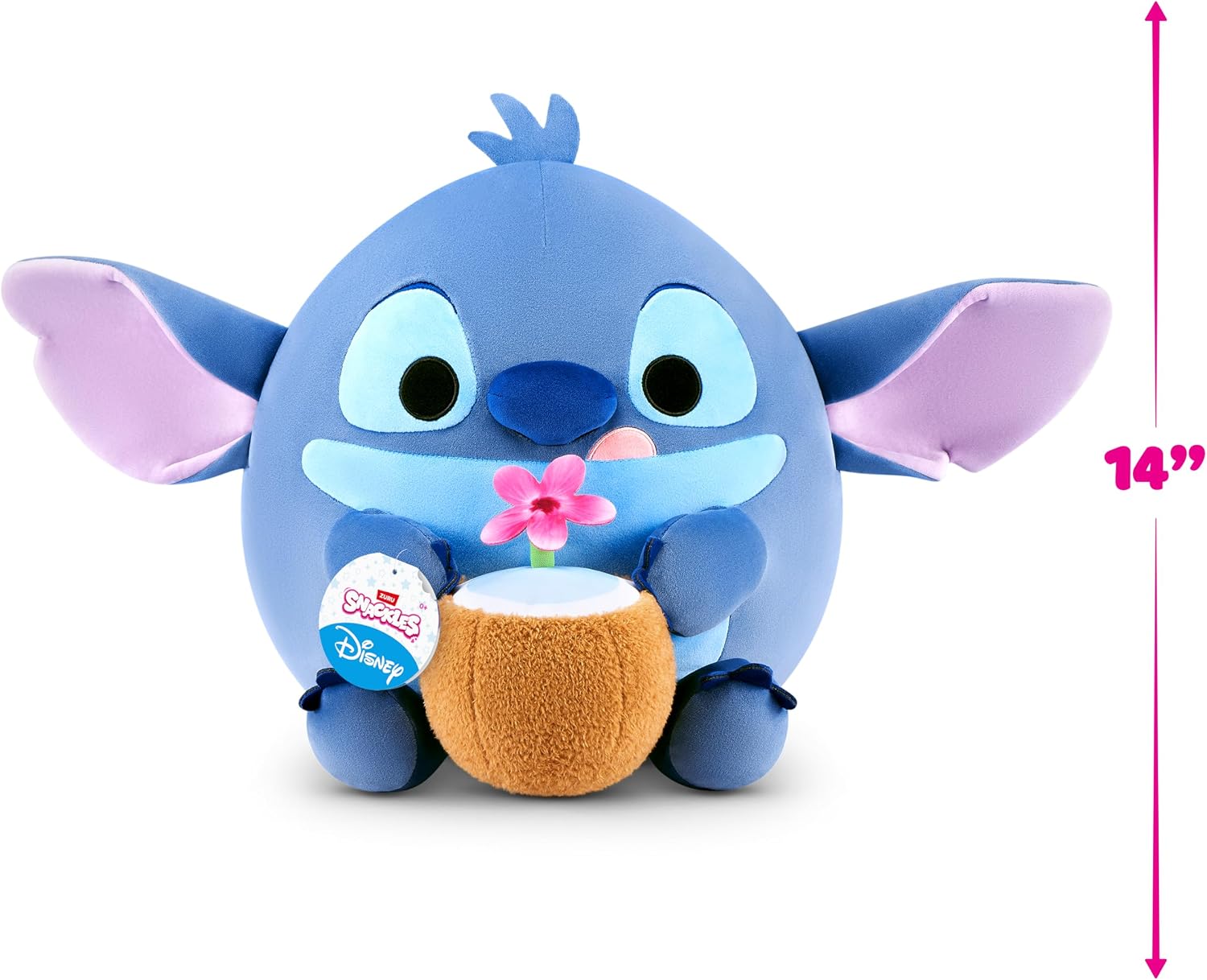 Detalle de Snackles Peluche Disney 35 cm (Assortiment) – Stitch par ZURU