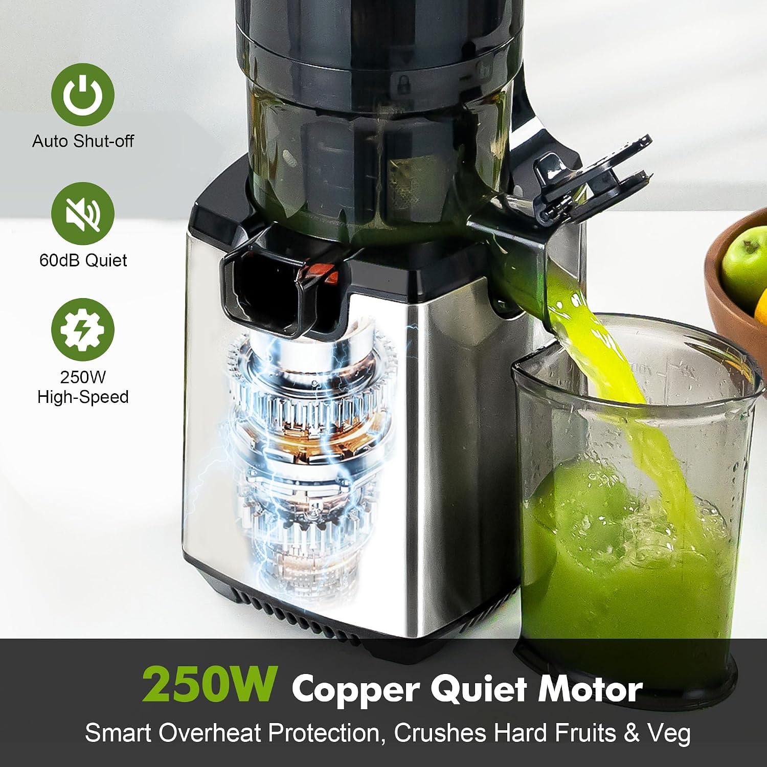 Thumbnail 2 de Fretta Cold Press Juicer with 135mm Feed Chute – Quiet, Safe and Family‑Sized