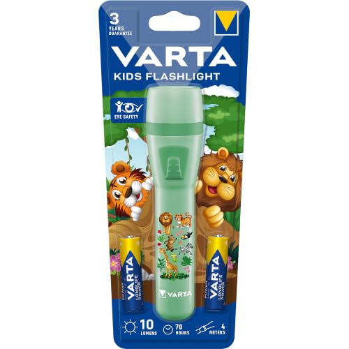 Detalle de VARTA Kindertaschenlampe Kids Flashlight Dschungel Design mit Augenschutzglas
