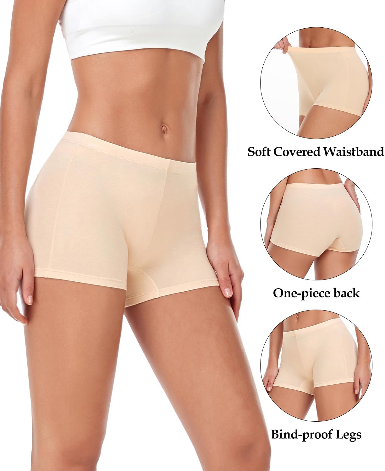 Thumbnail 2 de wirarpa Mutande Boxer Donna Culotte a Pantaloncino in Cotone – Pacco da 4