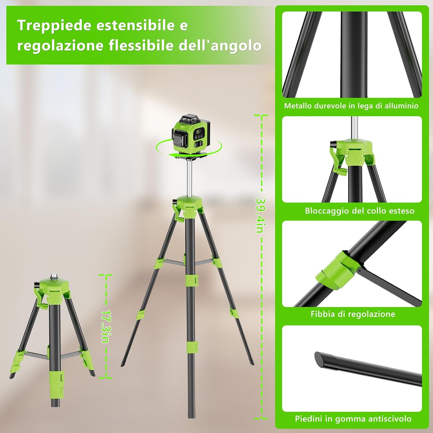 Detalle de Livella laser autolivellante 4x360, 16 linee