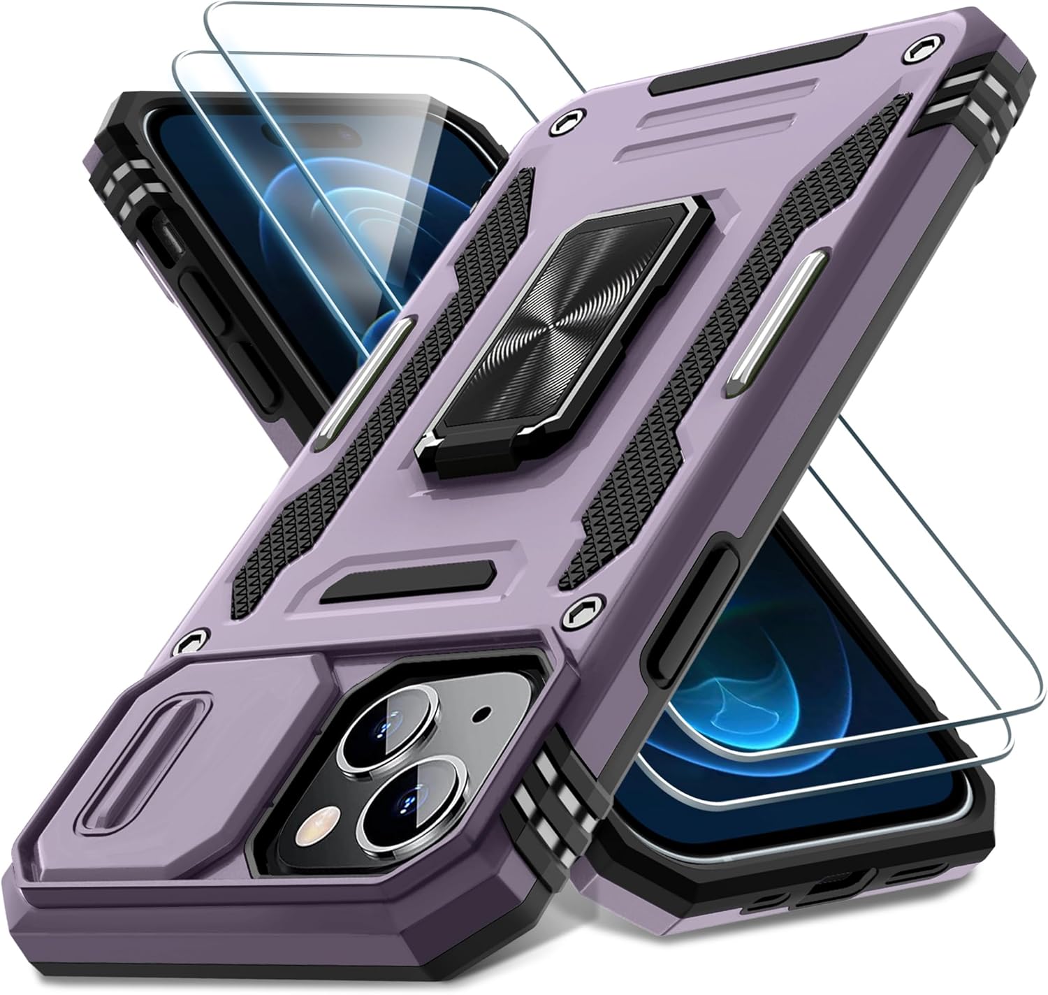 DEERLAMN Case for iPhone 15 Deep Purple