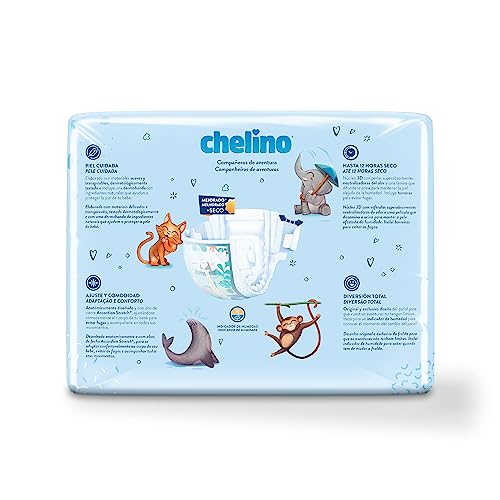 Detalle 2 de Chelino Pañal infantil Talla 4 Gateo (9-15 kg) – 204 pañales