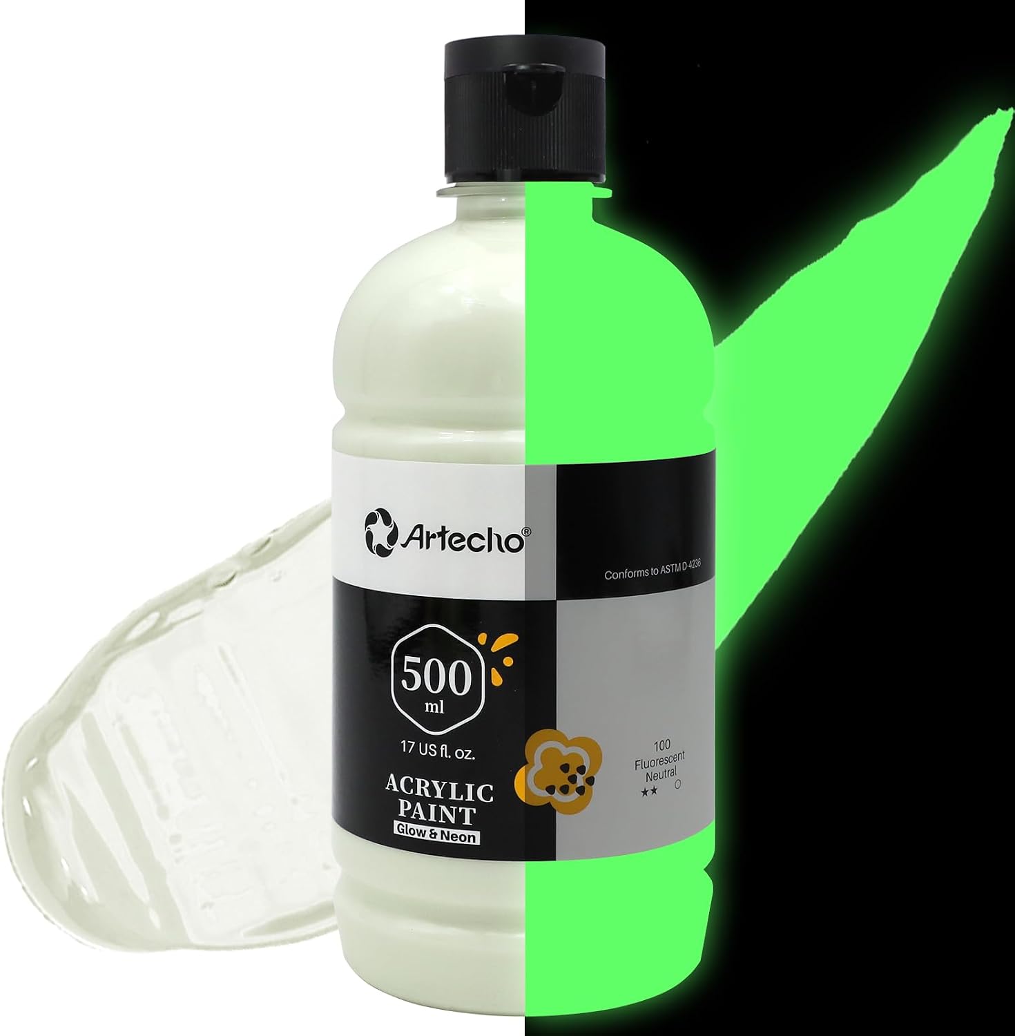 Thumbnail 5 de Artecho Sage Green Acrylic Paint 500ml – Multi-Surface Craft Colour