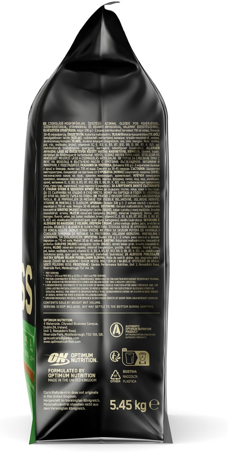 Thumbnail 1 de Optimum Nutrition Serious Mass 5.45 kg proteína