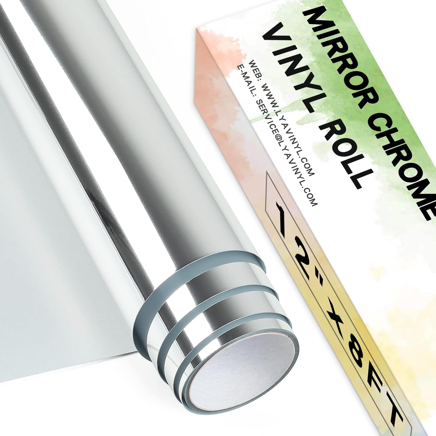 Detalle de Chrome Mirror Permanent Vinyl 12" x 8ft